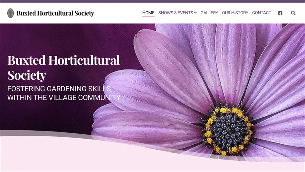 Buxted horticultural society website image