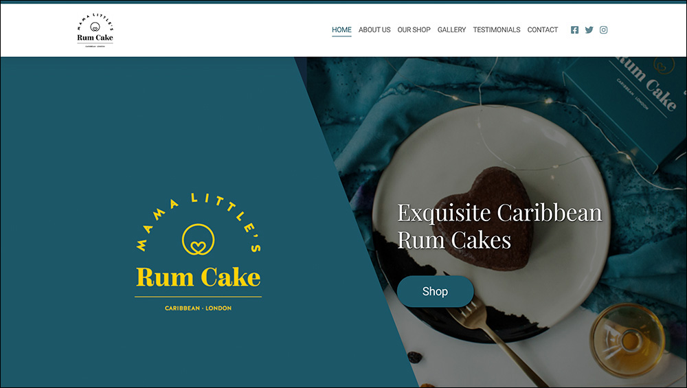Mama Little's Rumcake website image