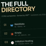 WebMate ranked #1 web hosting globally